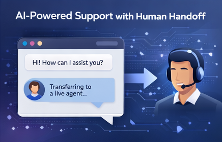 How AI and human support work together